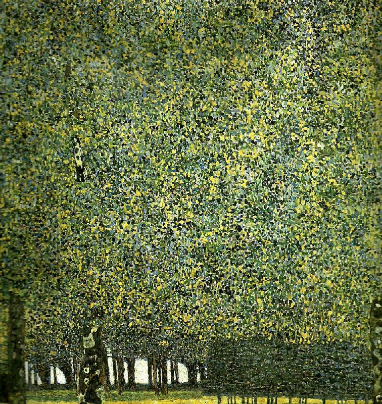 Gustav Klimt park oil painting image